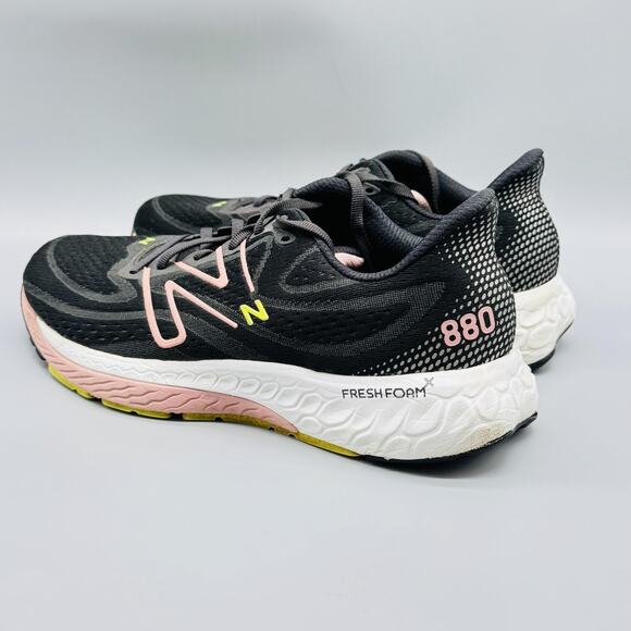New Balance Shoes Womens 11 Black Pink Fresh Foam X 880 v13 Running Sneakers - Picture 6 of 12